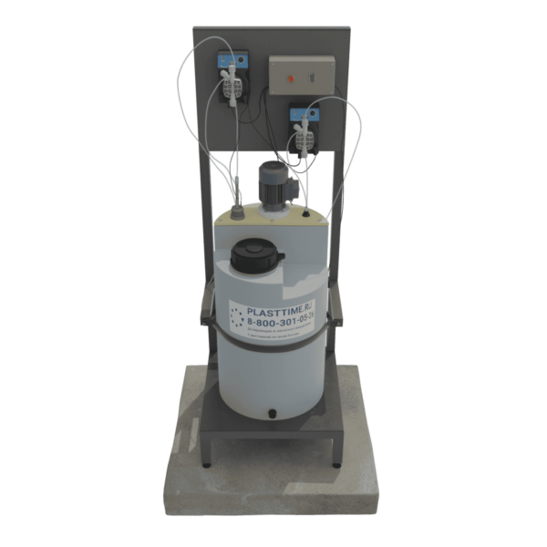 Блок дозирования реагентов Etatron DLX 2 MA AD 100 литров с миксером