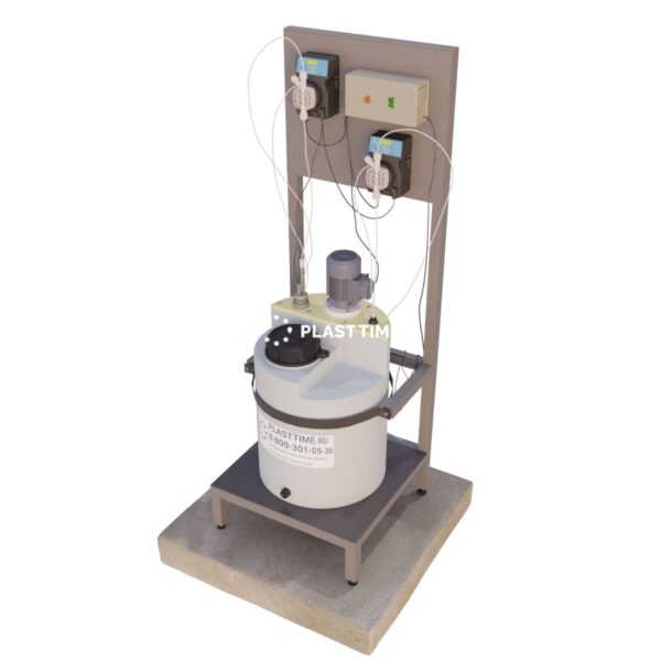 Блок дозирования реагентов Etatron DLX MF M 60 литров с миксером