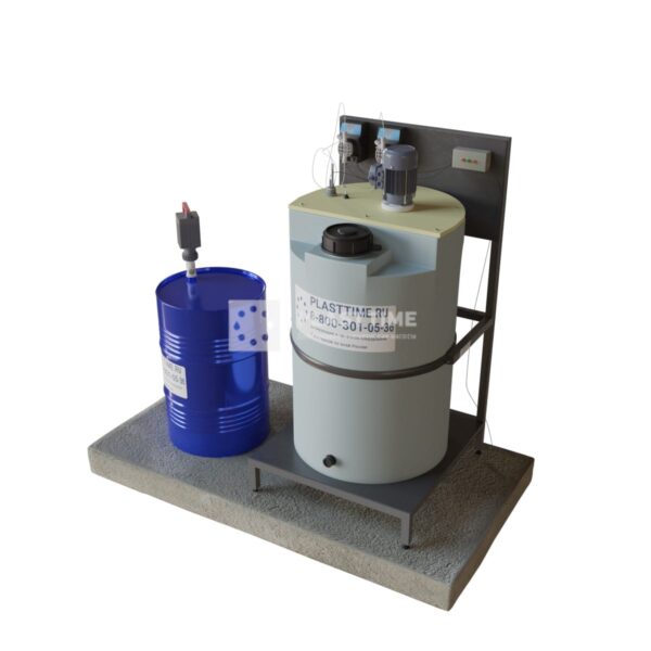 Блок дозирования реагентов Etatron DLX ma mb 500 л с бочковым насосом