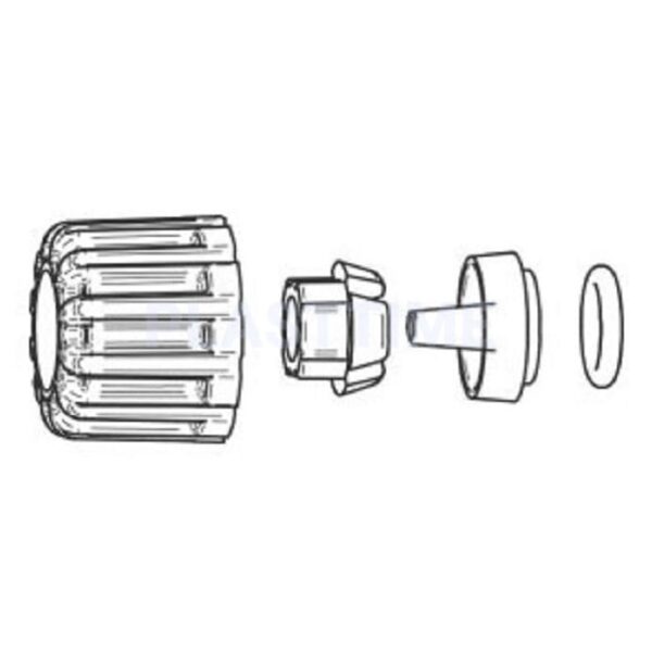 Комплект ниппелей головки PVDF насоса дозатора